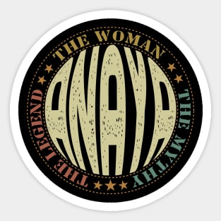 anaya name Sticker